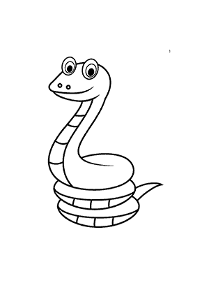 Coloriage d'un Serpent