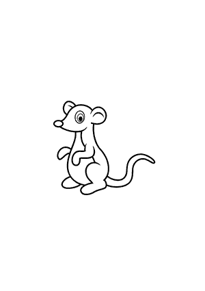 Coloriage d'une Souris