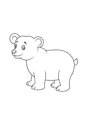 Coloriage d'un Ours