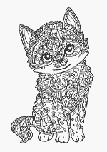 Coloriage Adulte - Petit Renard