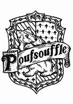 Coloriage Harry Potter - Le Blason De La Maison Poufsouffle