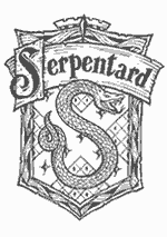 Coloriage Harry Potter - Le Blason De La Maison Serpentard