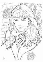 Coloriage Harry Potter - Hermione Granger