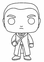 Coloriage Harry Potter Kawaii - Drago Malefoy