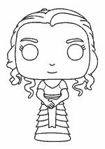 Coloriage Harry Potter Kawaii - Hermione Granger