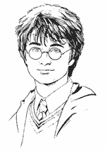 Coloriage Harry Potter - Portrait De Harry