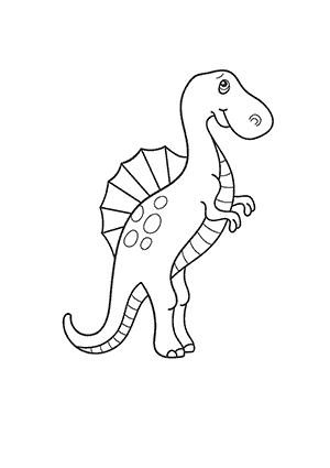 Coloriage de Dinosaure Spinosaure