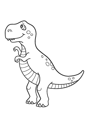 Coloriage de Dinosaure Tyrannosaure