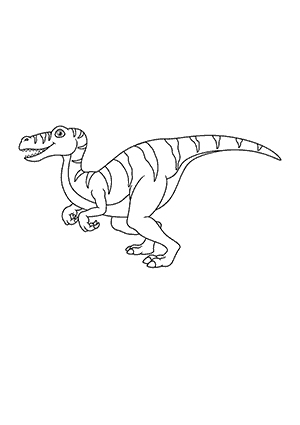Coloriage de Dinosaure Raptor