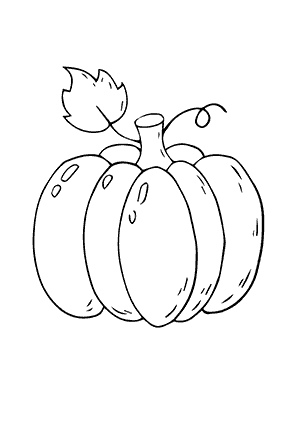 Coloriage de citrouille