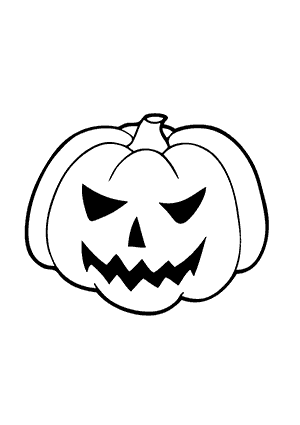 Coloriage de citrouille d'halloween