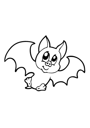 Coloriage de Chauve-Souris