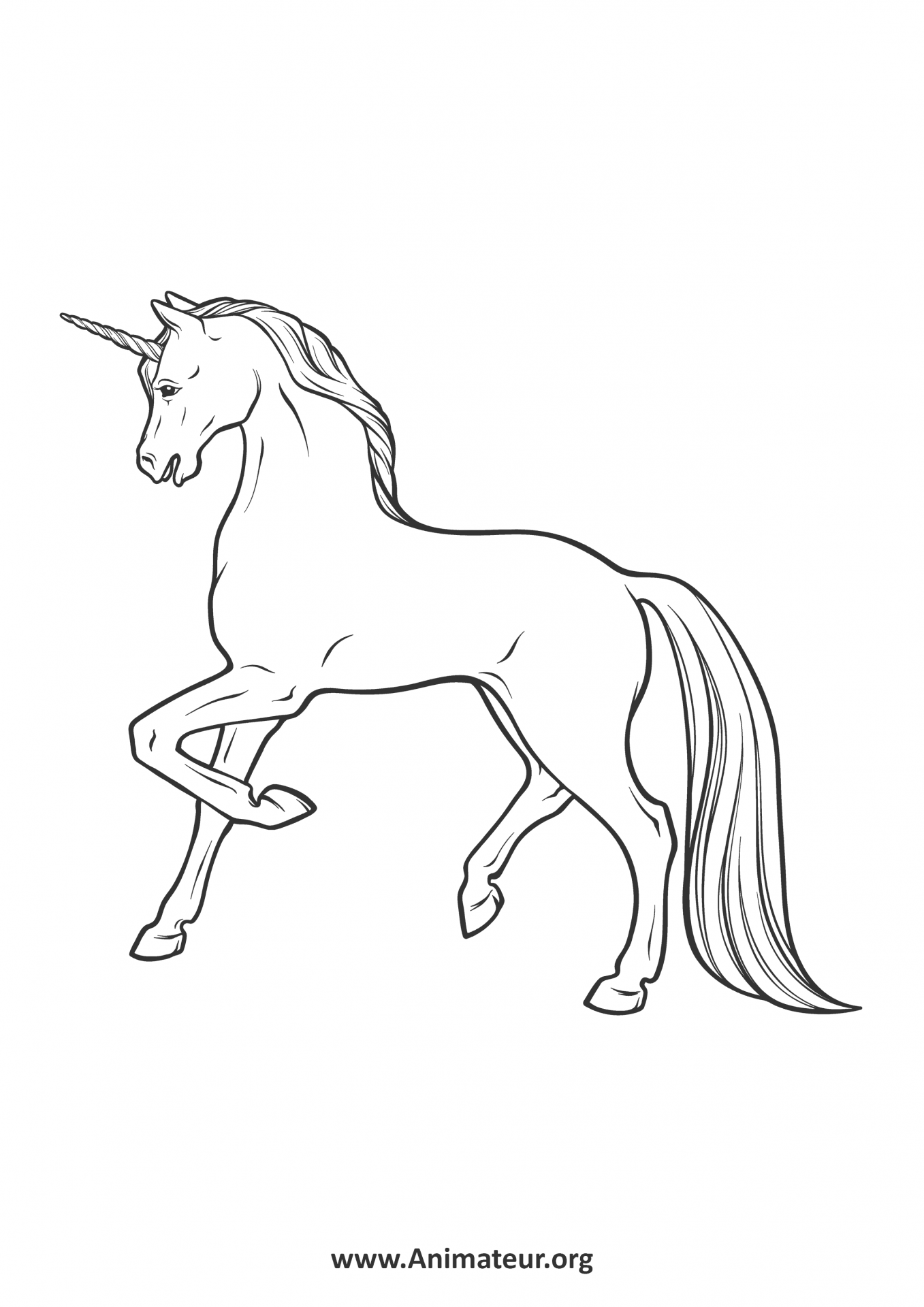Coloriages de licornes à imprimer gratuitement pour les enfants