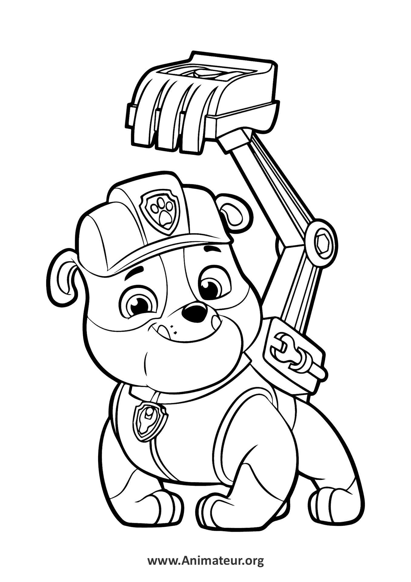 Coloriage Coloring Pat' Patrouille Paw Patrol Stella Skye Super chien super-pups