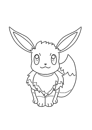 Coloriage de Pokemon Evoli