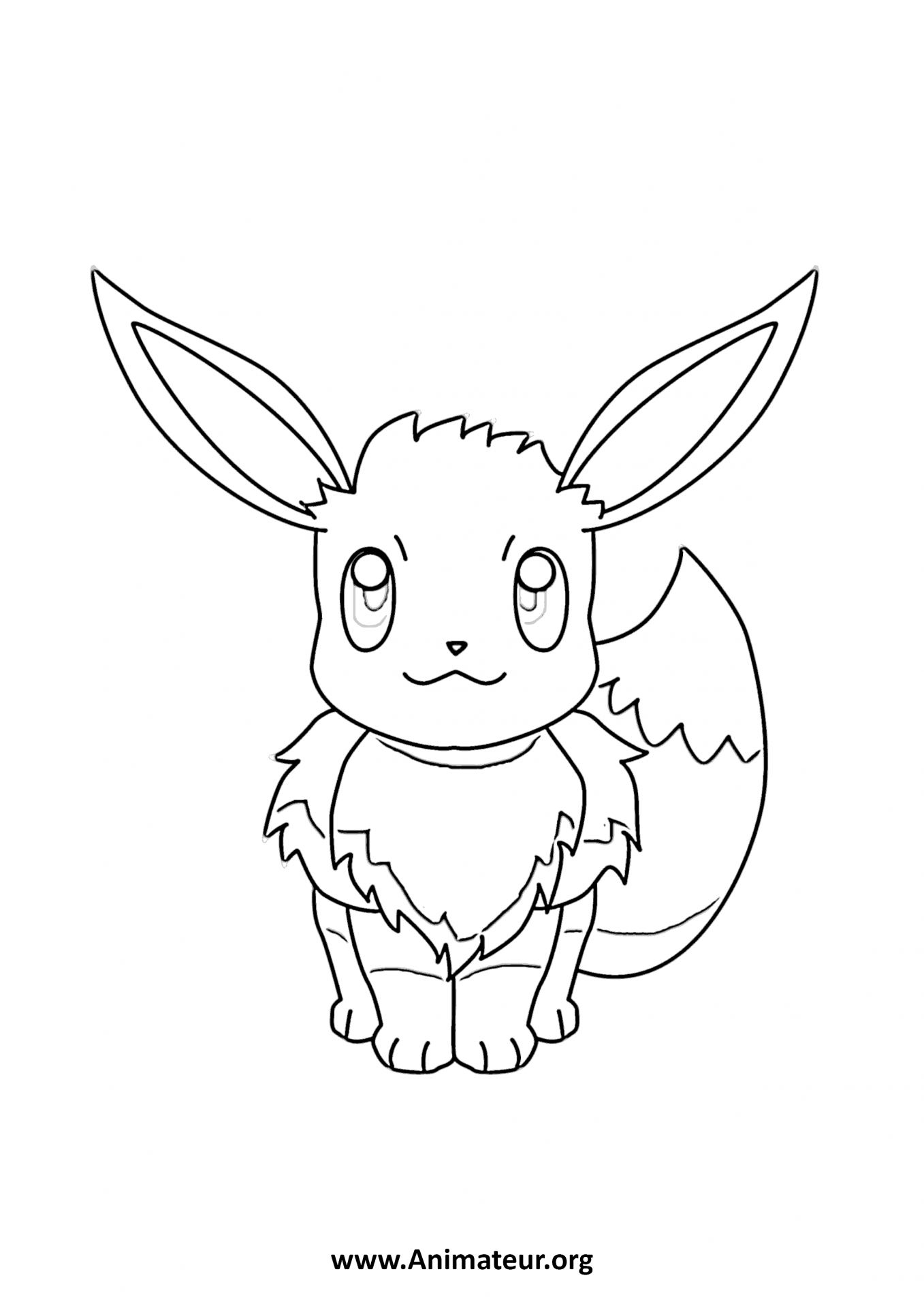 Coloriage pokemon eevee evolutions mega Dessin à Imprimer