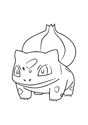 Coloriage de Pokemon Bulbizarre