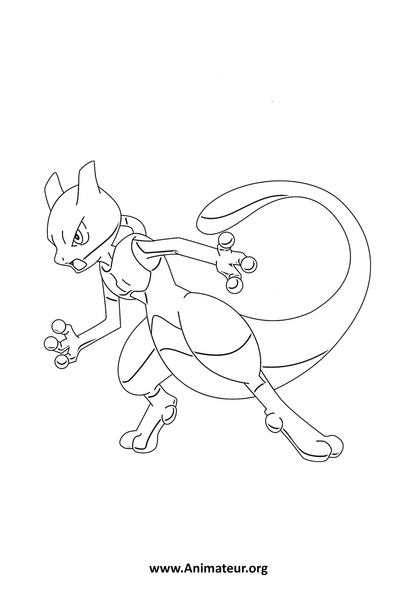 Coloriage Mew Pokemon Dessin Pokemon à imprimer