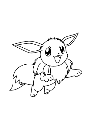 Coloriage de Pokemon Evoli